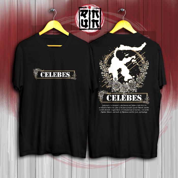 Gambar T-shirt / Kaos Celebes (Sulawesi) - Indonesia - Hitam, S dari Ruinn Store undefined Tokopedia