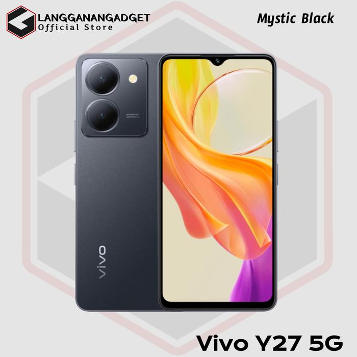 Gambar Vivo Y27 5g 6/128 Termurah • Garansi Resmi Vivo Indonesia • - Mystic Black dari LanggananGadget undefined Tokopedia
