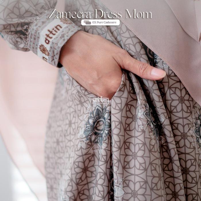 Gambar Gamis Zameera Dress By Attin - pure cashmere, khimar dari muslimbagus undefined Tokopedia