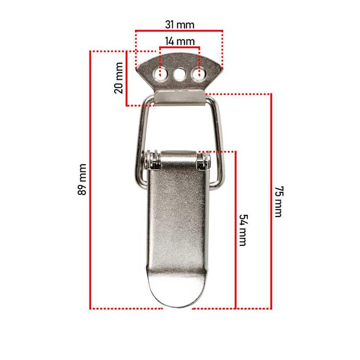 Gambar Kancing Kunci Spring Loaded Toggle Clamp Pengunci Koper Box Peti Laci - J103 dari Aufaa Mart undefined Tokopedia