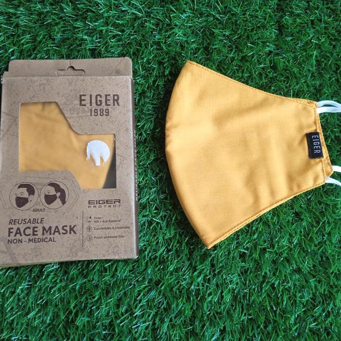 Gambar Masker Eiger Non Medis 2 Layers Face Mask KAI - Original - Mustard Y dari TD SPEEDSHOP undefined Tokopedia
