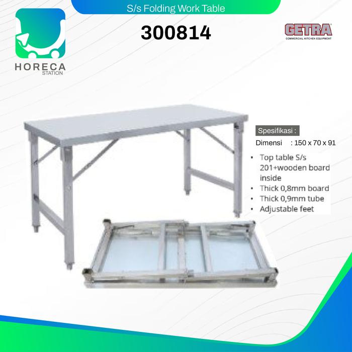 Gambar GETRA S/S Folding Work Table 300814 dari HORECA Distributor undefined Tokopedia