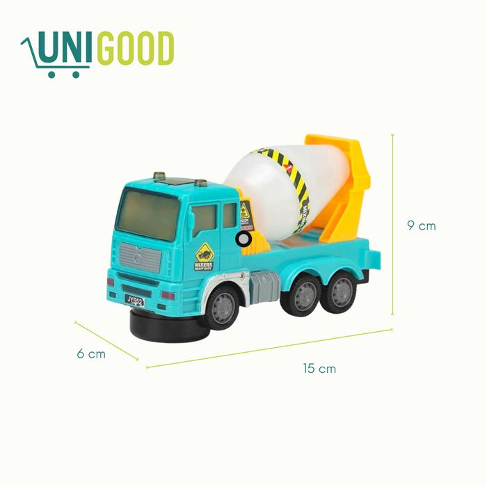 Gambar UNIGOOD - Mainan Miniatur Truk Mobil Mixer Truck Molen Bump - Mixers truck dari Unigood undefined Tokopedia