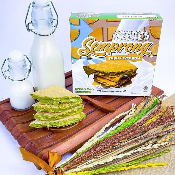 Gambar Kue Crepes Semprong Susu Lembang (isi 12 pcs) - Tam Snack - GREEN TEA dari TAM SNACK undefined Tokopedia