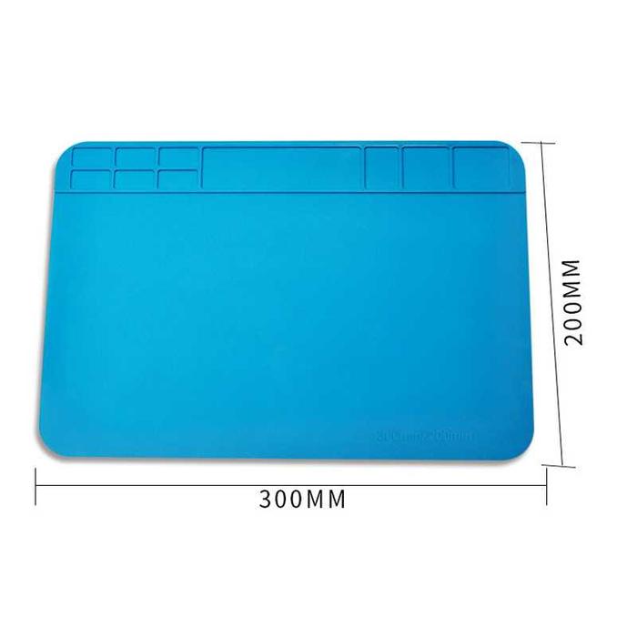 Gambar Alas Matras Tatakan Solder Silikon Silicone Soldering Working Mat Pad - A Biru 20x30cm dari Glotima undefined Tokopedia
