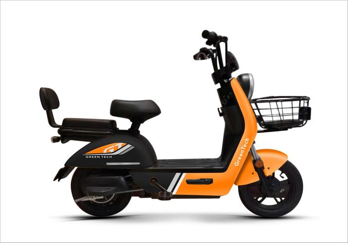 Gambar Sepeda Listrik Greentech Mini Scood Electric Bike Mirip Uwinfly rf6 - Black Orange, Graphene dari Sepeda dan Motor Listrik undefined Tokopedia