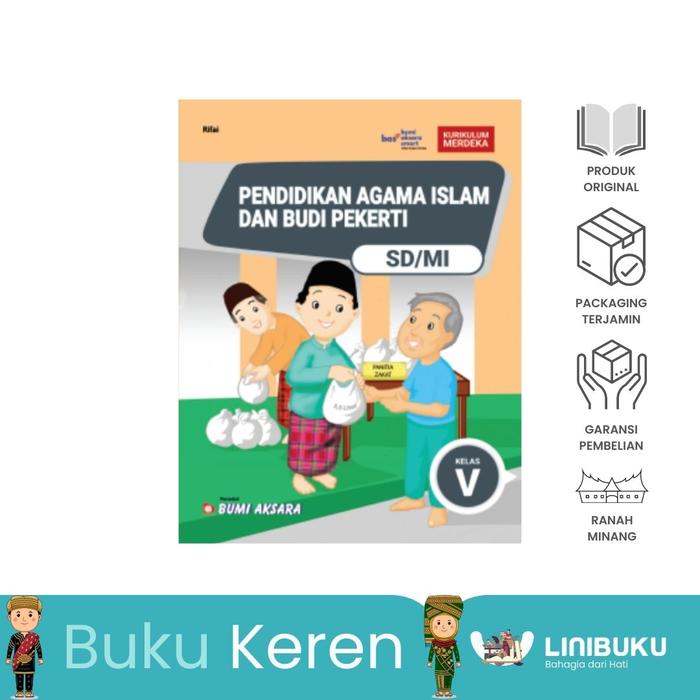 Gambar Buku Kelas 5 SD/MI Kurikulum Merdeka - Bumi Aksara - Buku Sekolah - PAI dari linibukupadang undefined Tokopedia
