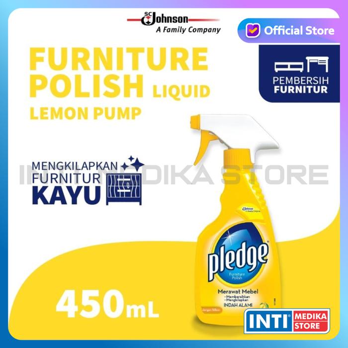 Gambar PLEDGE - Furniture Polish LIQUID 410ml | Pembersih Pengkilap Furnitur - PUMP, Lemon dari INTI MEDIKA STORE undefined Tokopedia