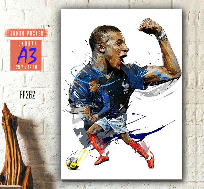 Gambar Sketsa Foto KYLIAN MBAPPE Pajangan Dinding Sport Bintang Sepak Bola - FP262 dari C45 Channel undefined Tokopedia