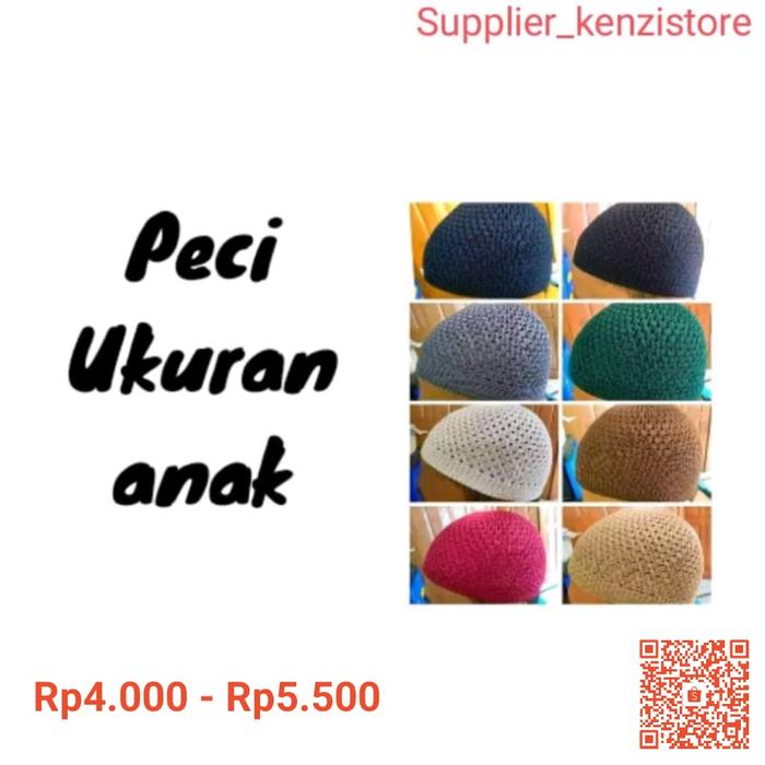 Gambar Niswaolshop77 - Peci rajut anak / peci haji / peci rajut ukuran anak - Hitam dewasa dari NISWAOLSHOP77 undefined Tokopedia