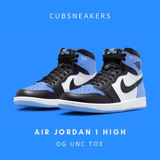 AIR JORDAN HIGH OG UNC TOE (UNIVERSITY BLUE BLACK 2023) di  Tokopedia