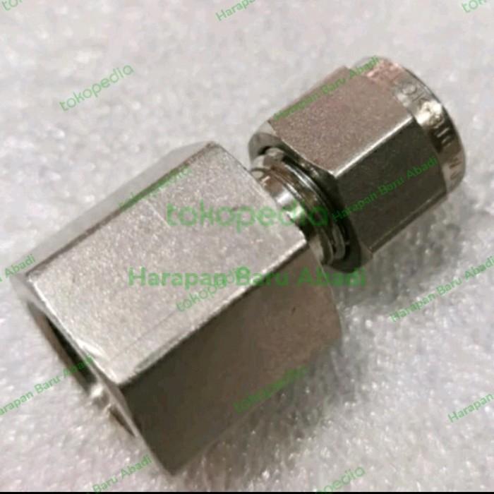 Jual Female Connector SS316 Od 1/4" x 1/4" NPT / Female Connector Tube ...