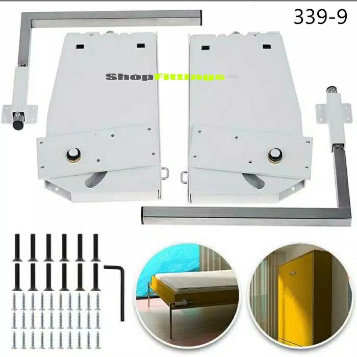 Gambar Murphy Wall Bed Mechanism Horizontal or Vertical Engsel Ranjang Lipat - Vertical 339-9 dari Shop Fittings undefined Tokopedia