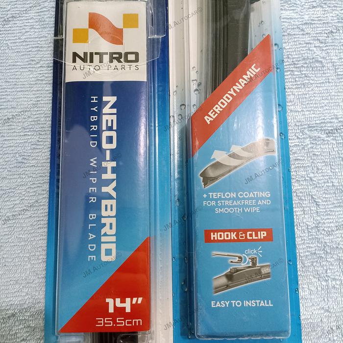 Gambar Wiper Nitro Hybrid 14"/16"/18"/20"/22"/24" inch sapu kaca mobil per PC - 14" / 35,5cm dari JAYA MANDIRI AUTOCAR undefined Tokopedia