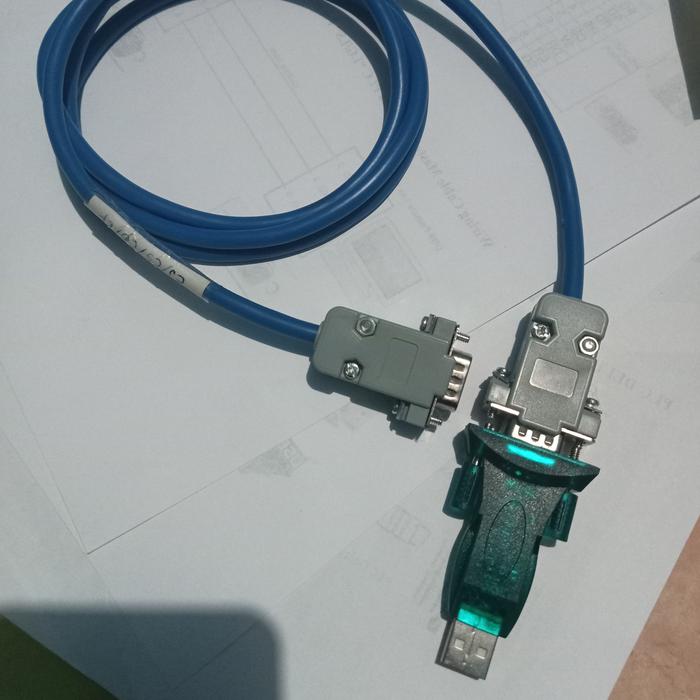 Gambar Kabel PLC Omron CP1E, CP1H, CP-Series Pemrograman to PC (RS232) - + Serial to USB dari Anugerah Otomasi undefined Tokopedia