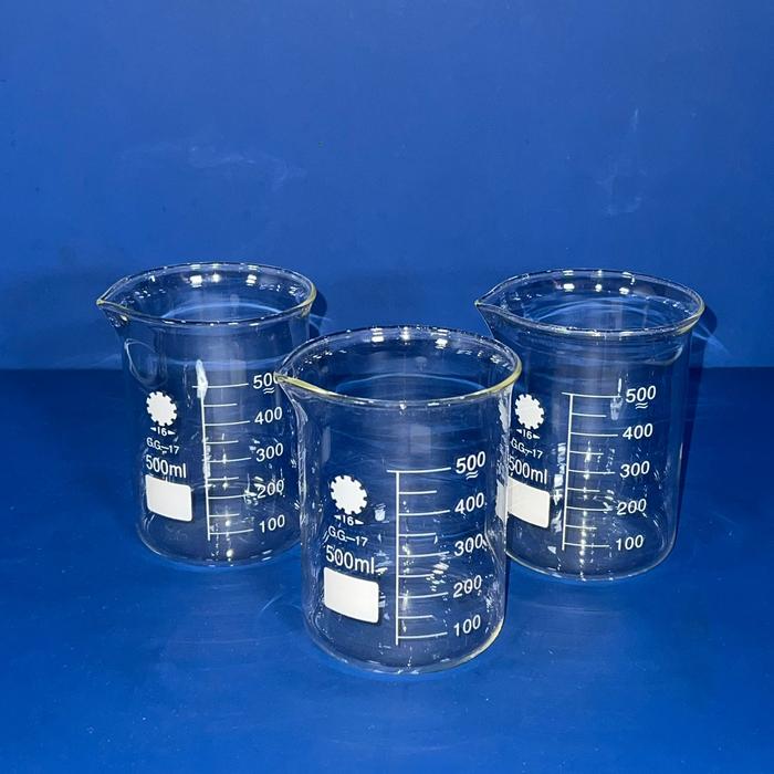 Gambar Beaker Glass, Gelas Beker, Gelas Kimia, Gelas Piala - 500ML dari Dwilab Mandiri undefined Tokopedia