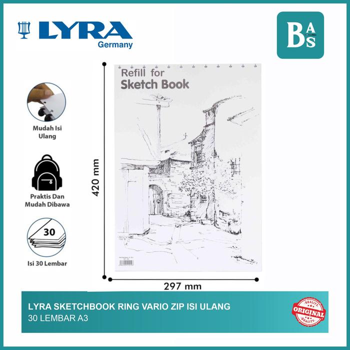 Gambar LYRA Sketch Book A3 Refill dari Bali Art Supplies x Tokopedia undefined Tokopedia