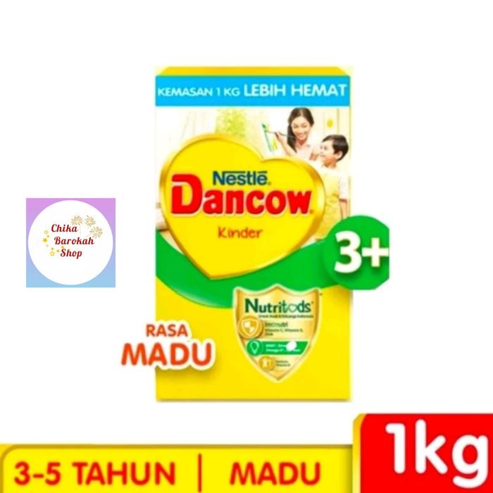 Gambar Nestle Dancow Kinder 3+ Susu Anak Usia 3-5 Tahun Vanilla Madu Isi 1 kg - Honey dari Chika Barokah Shop undefined Tokopedia