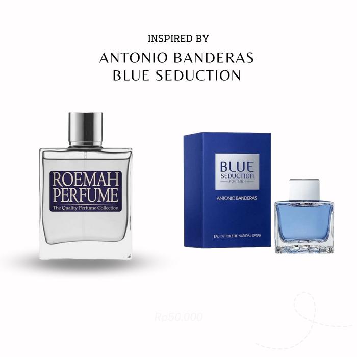 PARFUM PRIA AWET INSPIRED ANTONIO BANDERAS BLUE SEDUCTION BY ROEMAH PA 35  ML di Roemah Parfume Official Tokopedia