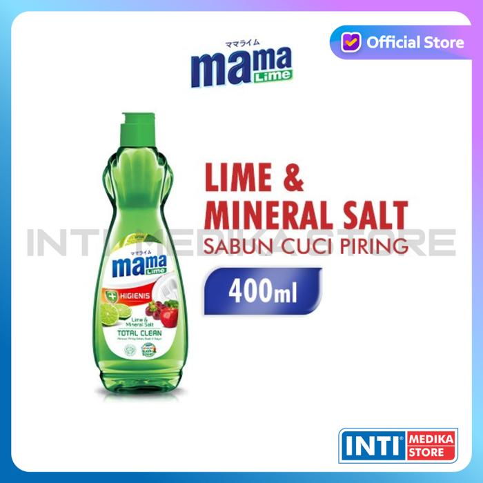 Gambar MAMA LEMON - Sabun Cuci Piring Lime BOTOL 400ml | Pencuci Piring - Lime & Min Salt dari INTI MEDIKA STORE undefined Tokopedia