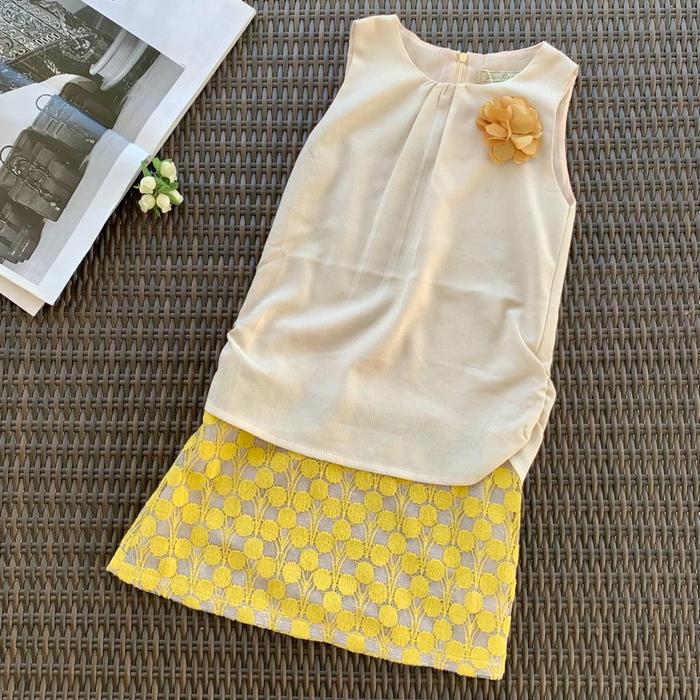 Gambar GIRLS JUNIOR DRESS CASUAL BAJU TERUSAN ANAK PEREMPUAN FASHION IMPORT - Kuning, 11 dari Joli Jolie ID_NEW undefined Tokopedia