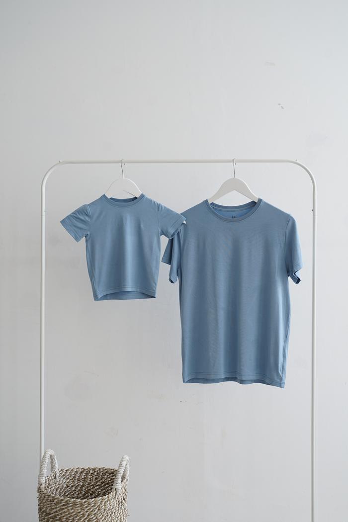 Gambar Kaos Anak TENCEL, Unisex Pale Blue - Pale Blue, 5-6 tahun dari Tibikidswear undefined Tokopedia