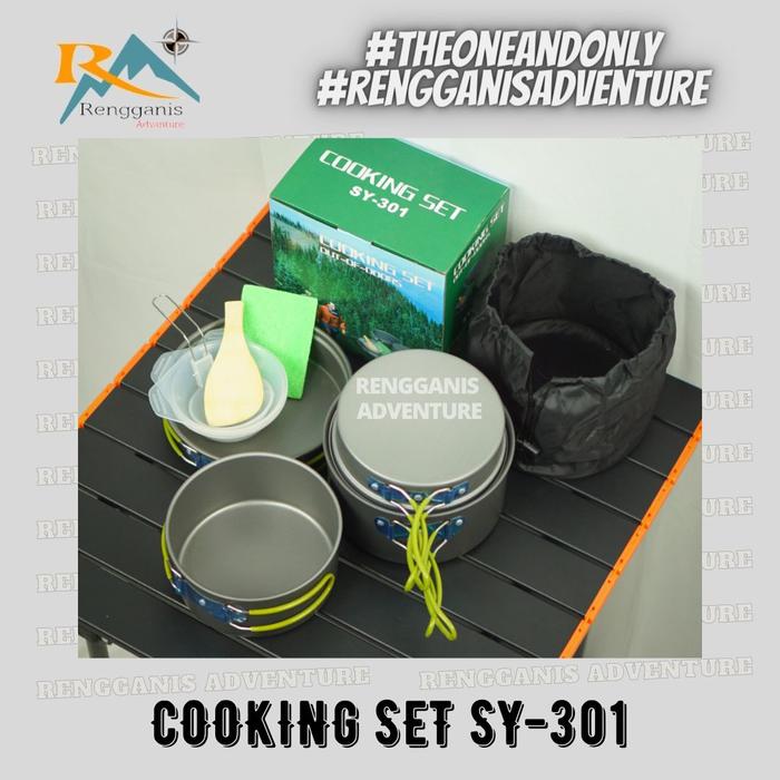 Gambar COOKING SET DS 301 PENGGORENGAN ALAT MASAK CAMPING HIKING GUNUNG PANCI - SY301 dari RengganisAdventure undefined Tokopedia