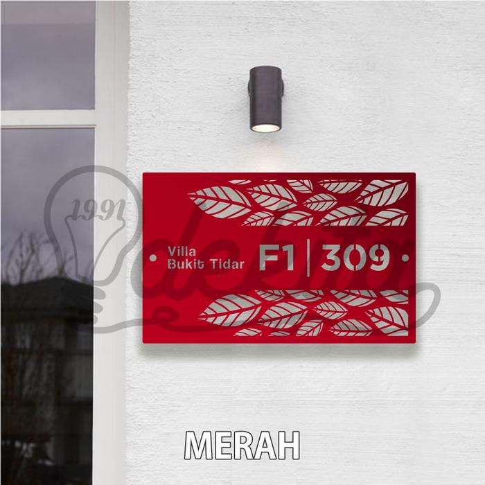 Signage Biru Jual Signage Nomor Villa Akrilik Kayu Custom Sign Nomor Rumah Nama ...