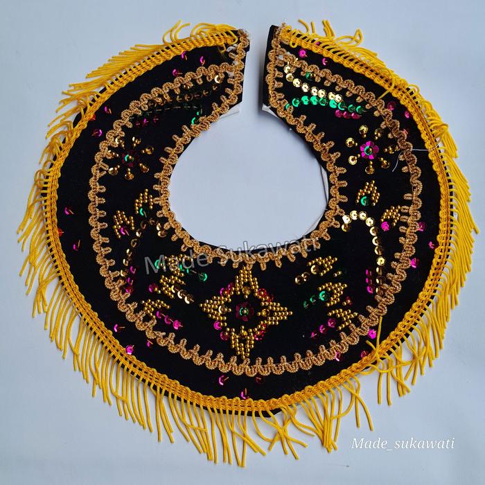 Gambar Badong kain Rambu mote payet manik tari bali anak - Hitam dari MadeSukawati undefined Tokopedia