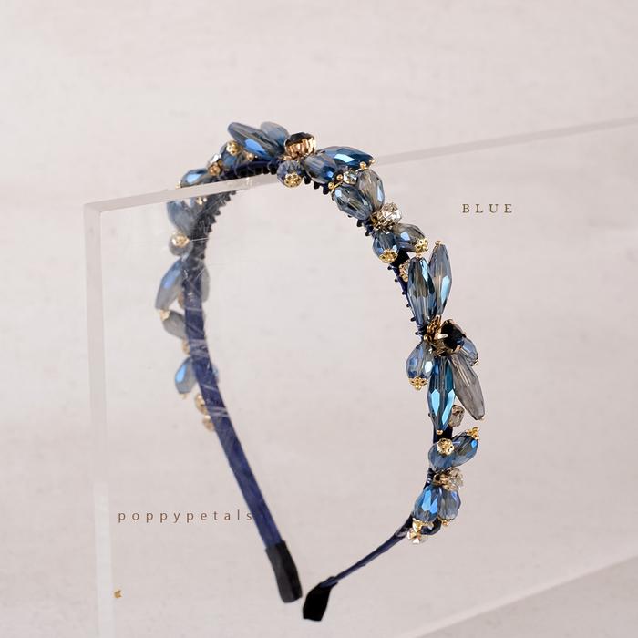 Gambar Stellar Headband Poppypetals Crystal Headband Flower Wedding Headband - BLUE dari poppypetalsofficialstore undefined Tokopedia