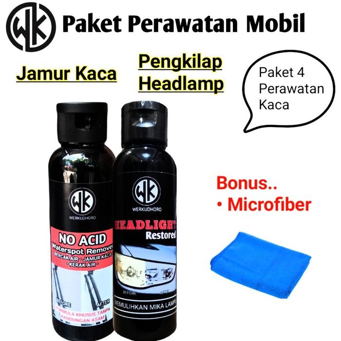 Gambar Promo Paket Perawatan Mobil WK Lengkap / Pengkilap Body Mobil Putih - PAKET 4 KACA dari race shop12 undefined Tokopedia