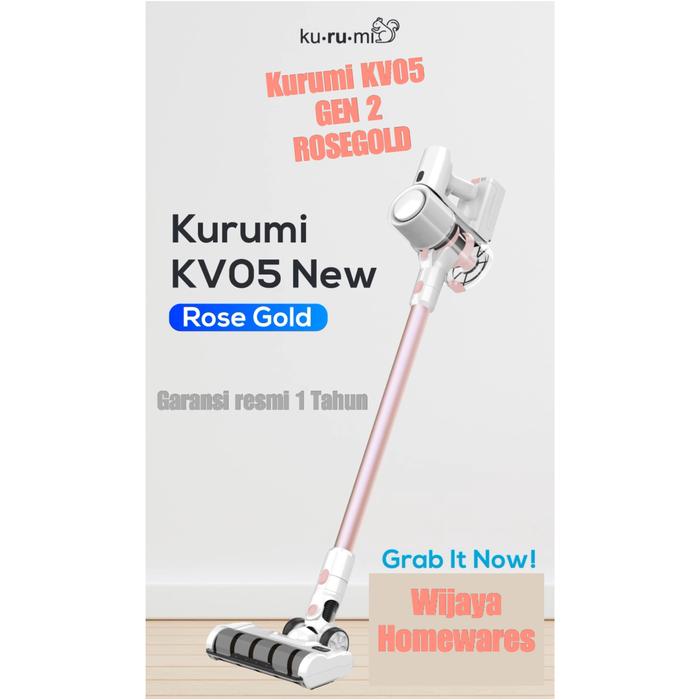 Gambar Kurumi KV-05 Rose Gold Cordless Stick Vacuum Cleaner / Kv05 Rosegold - Rosegold Gen 2 dari Valina Crystal Co. undefined Tokopedia