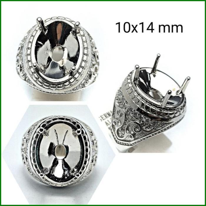 Gambar CINCIN / EMBAN ALPAKA GERMANY - silver, ukuran 10 dari kenariputri undefined Tokopedia
