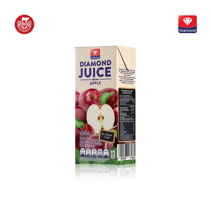 Gambar DIAMOND UHT Juice Drink 200ml, Jus Buah - Apple 200ml dari Brothermeatshop undefined Tokopedia