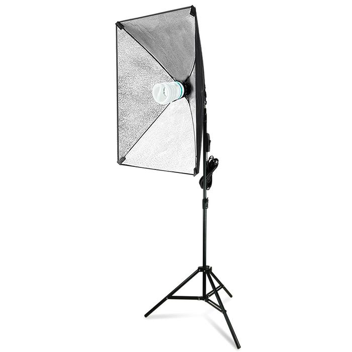 Gambar Paket studio lighting 2 softbox dan 2 light stand - 1softbox dari Jejak Peralatan undefined Tokopedia