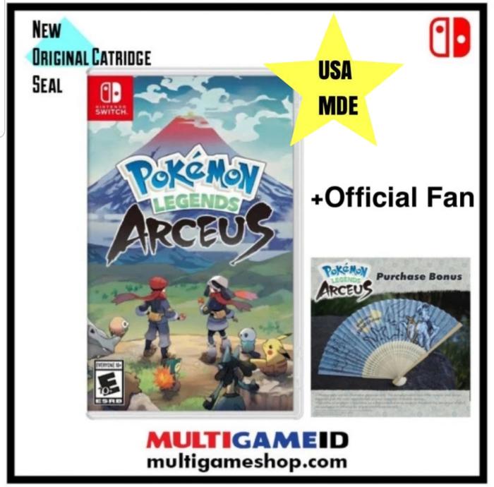 Gambar Switch Pokemon Legends Arceus MDE US Cover - Game + Fan dari Multi Game Indonesia undefined Tokopedia