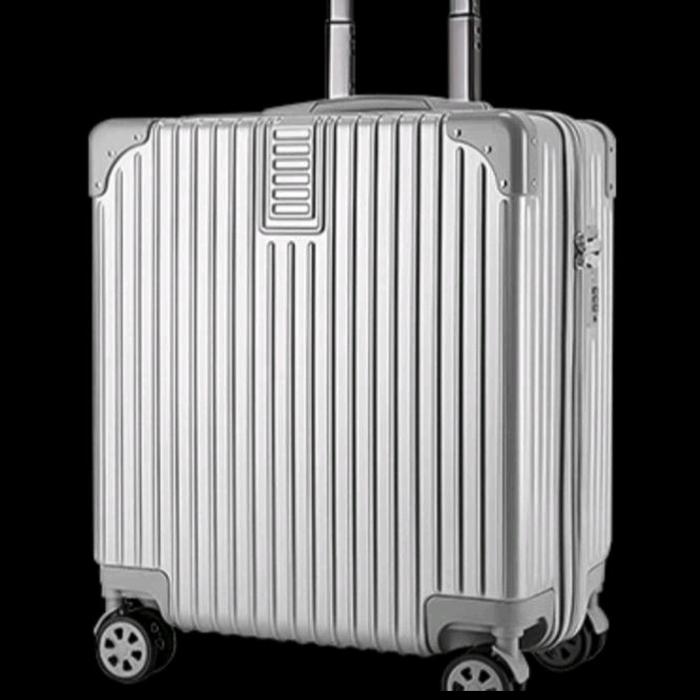 Gambar Polo Share Koper Kabin Pesawat 20 Inch Pilot Style Anti Pecah 4 Roda - silver dari Tas Import Jkt_NEW undefined Tokopedia