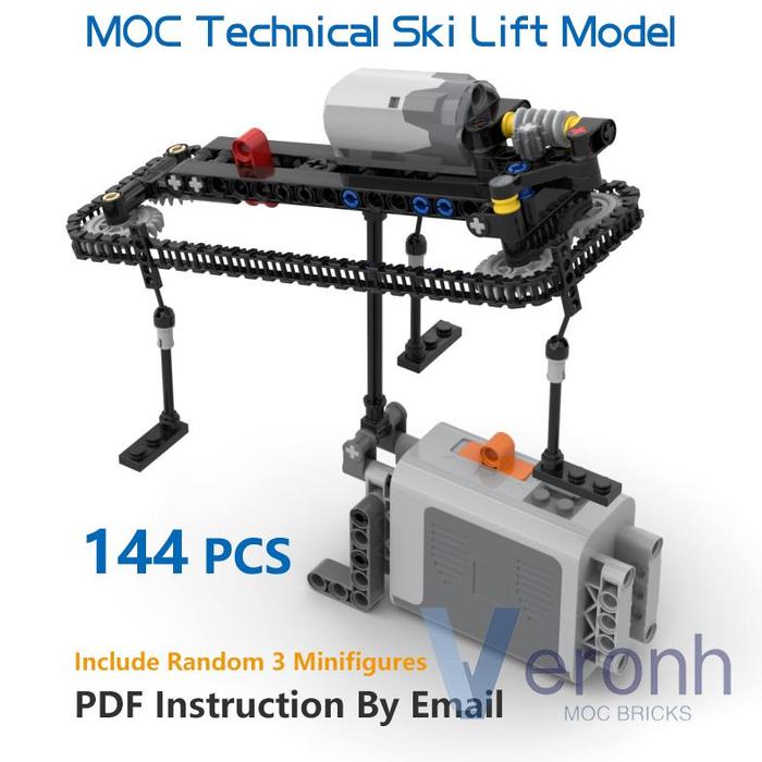 Gambar Murah Creative Technical Ski Lift Model Set Building Blocks With P dari Quality Malls undefined Tokopedia