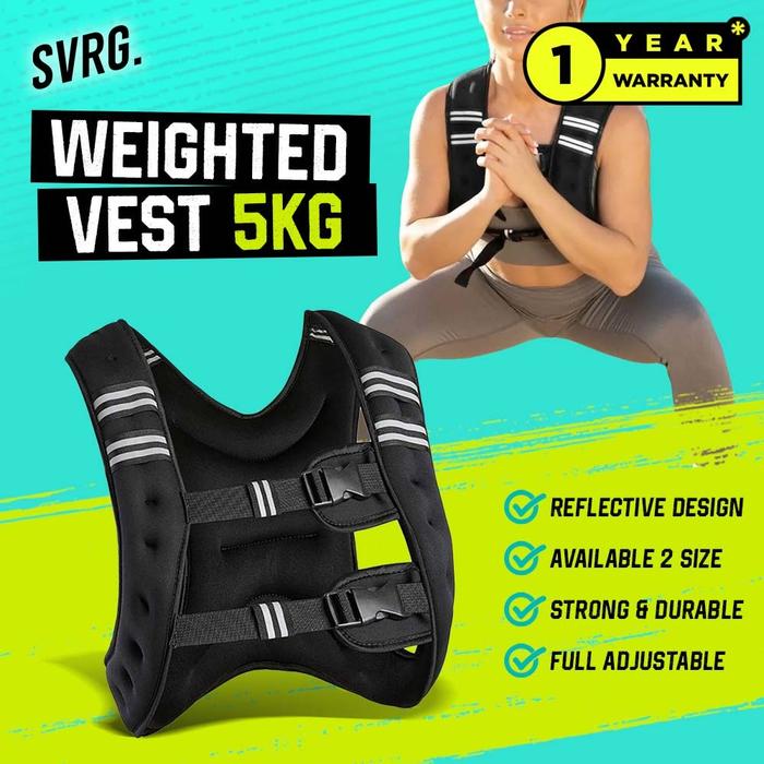 Gambar SVRG Weighted Vest - 5Kg - Rompi Beban - Weight Vest Bending - 5KG dari SVRG Store undefined Tokopedia