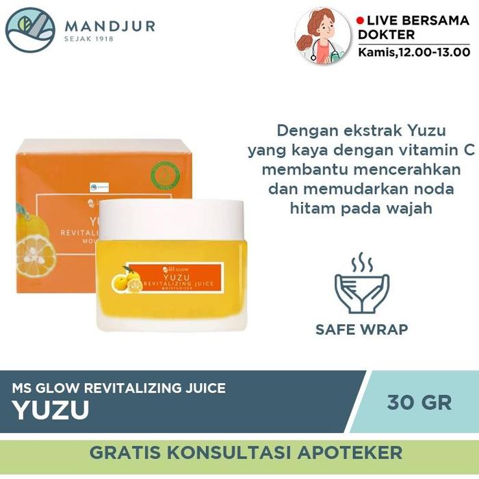 Gambar Ms Glow Yuzu Revitalizing Juice Moisturizer - Pelembab Wajah untuk dari Cantikaskin undefined Tokopedia