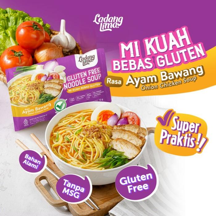 Gambar Mie Kuah Gluten Free Noodle Ladang Lima - Rasa Ayam Bawang dari Ladang Lima undefined Tokopedia