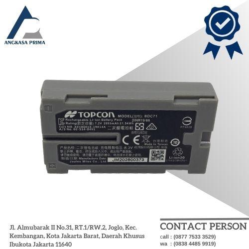 Gambar BATTERY BDC71 BATERAI BDC 71 TOTAL STATION TOPCON ES GM - SOKKIA CX IM dari Angkasa Prima Survey undefined Tokopedia