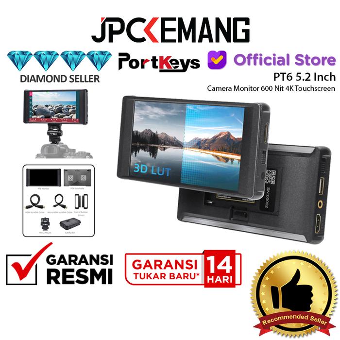 Monitor Portkeys PT6 5.2 Pollici Da 600 Nit - Touch Screen, 4K HDMI, 3D LUT - Per Videomaking Professionale - Foto 4
