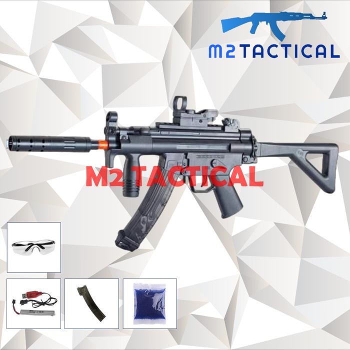 Gambar Mainan Water Gel Blaster HK MP5K / MP5 SD PDW / MP5A3 XYL WGB Kids Ver - MP5K PDW dari M2 Tactical undefined Tokopedia