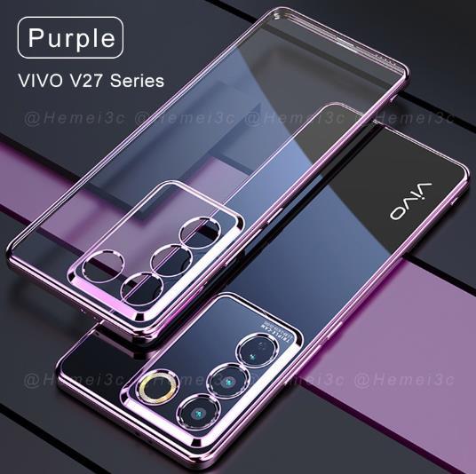Gambar VIVO V27 5G / V27 PRO 5G / V27E SLIM ELECTROPLATING EDGE SOFT CASE - Purple, VIVO V27E dari Ninepointnine undefined Tokopedia