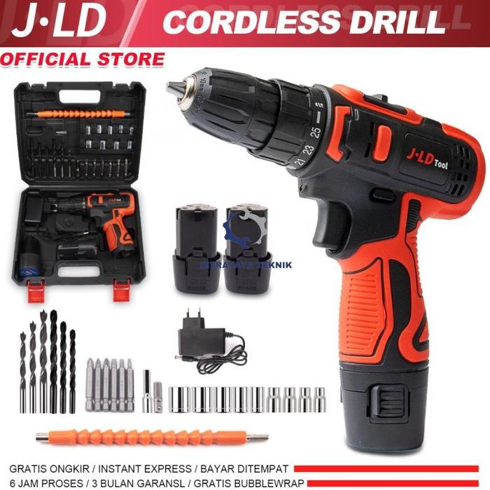 Gambar Mesin Bor Baterai BOSCH Kayu Tembok Besi Obeng Electric Drill Cordless - 12V 2BTRE JLD dari DITRAJAYA TEKNIK undefined Tokopedia