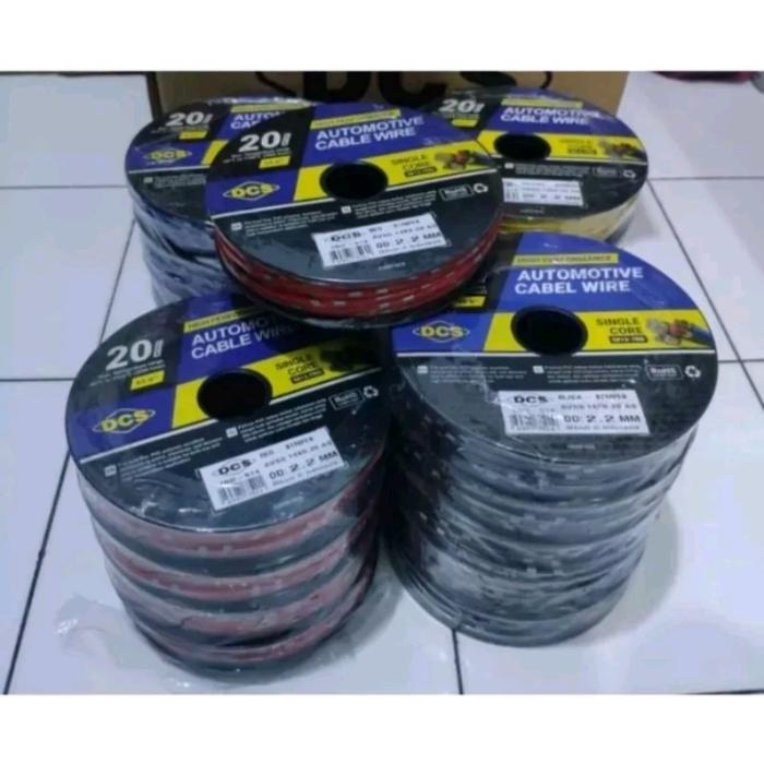 Gambar KABEL BODY BINTIK AUTOMOTIF UKURAN 2,2MM PANJANG 20M - Merah dari MegaNation undefined Tokopedia