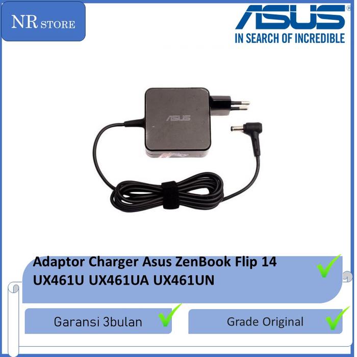 Adaptor Charger Asus ZenBook Flip 14 UX461U UX461UA UX461UN 19V (33w) di Nrcharger Tokopedia