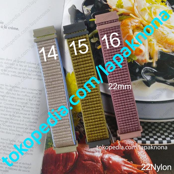 Gambar 22mm WOVEN Strap Garmin Venu 2 Forerunner 255 265 745 Music Tali Nylon - 15 dari lapaknona. undefined Tokopedia