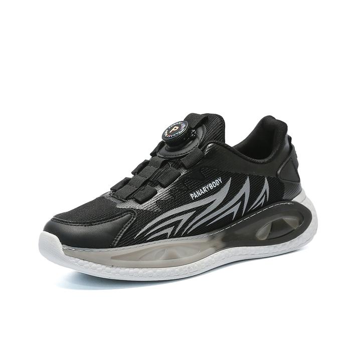 Gambar Sepatu Cowok Tali Putar Model Terbaru Sneakers Pria Fashion QN247 - 245 Hitam, 39 dari PANARYBODY-STORE undefined Tokopedia